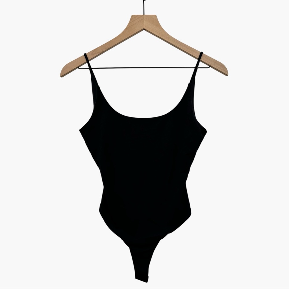 Privacy Please Black Bodysuit Thong